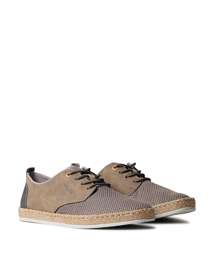 heren veterschoenen beige