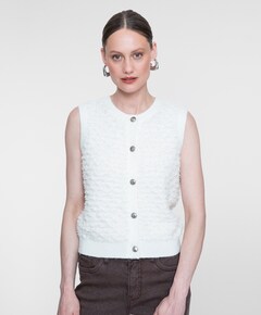 Dames gilet ecru