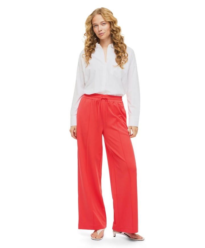 VICLUA HW WIDE PANTS-NOOS dames broek rood