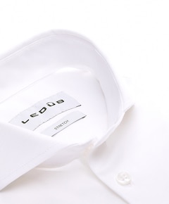 Heren overhemd extra lange mouw wit