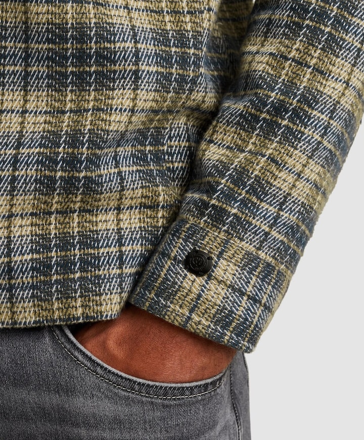Heren overshirt grijs