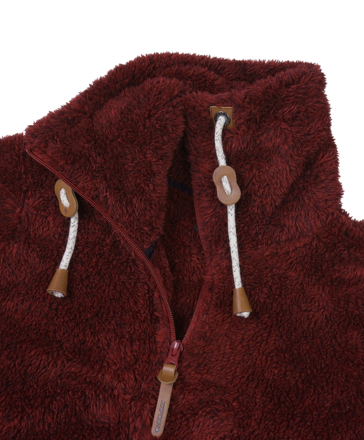 Dames vest bordeaux