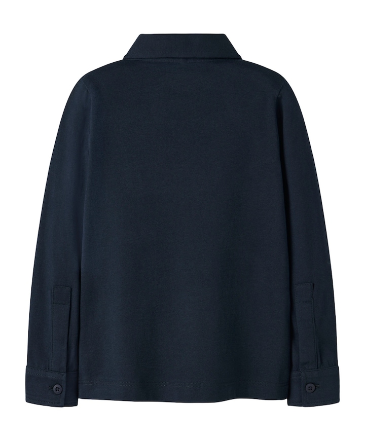 Jongens overhemd lange mouw blauw