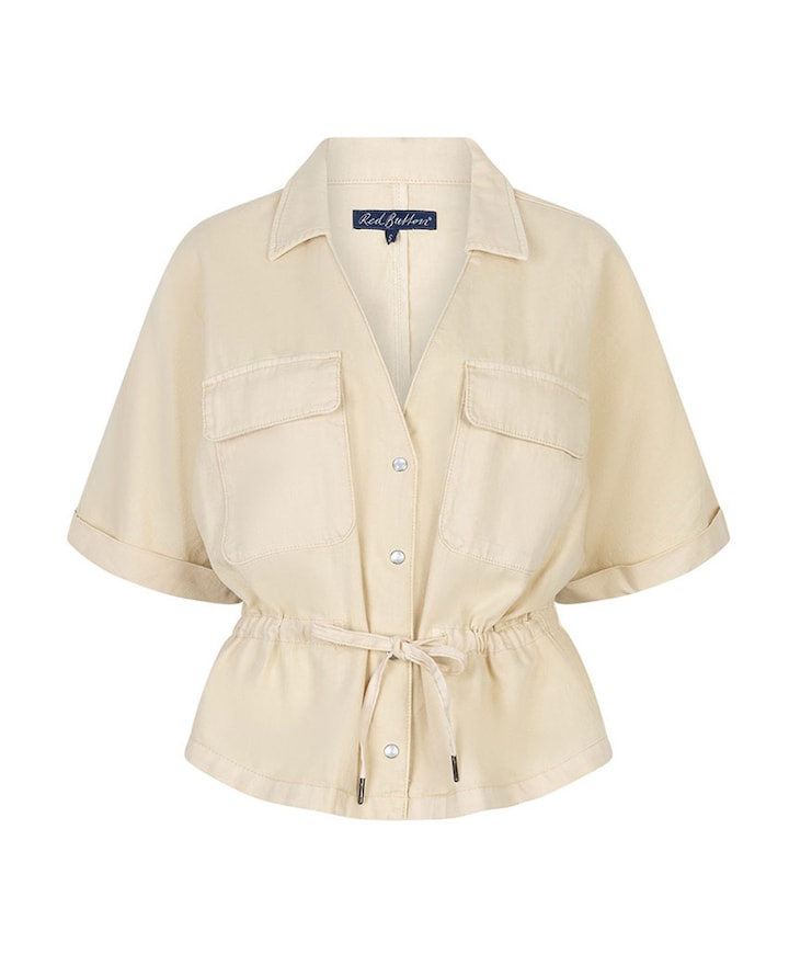 Dames top beige