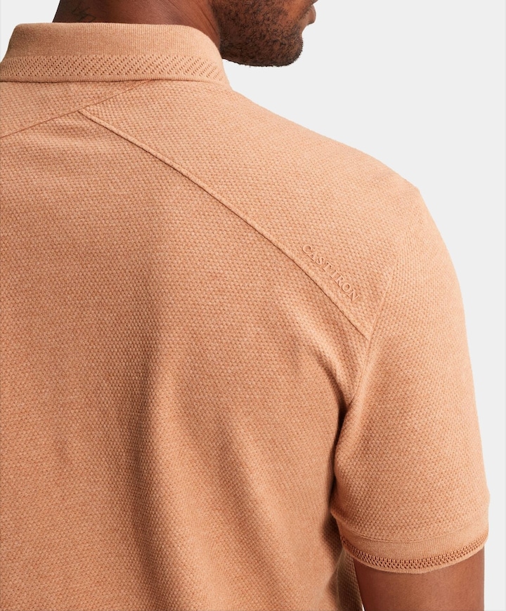 Heren polo oranje