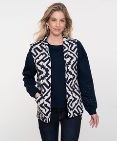 Dames gilet blauw