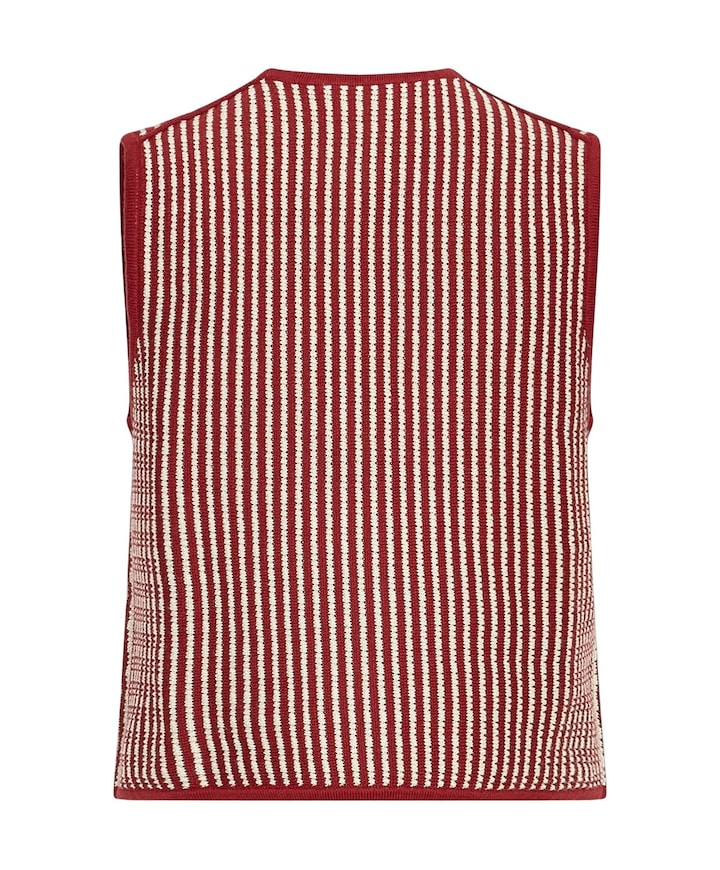 Dames gilet rood