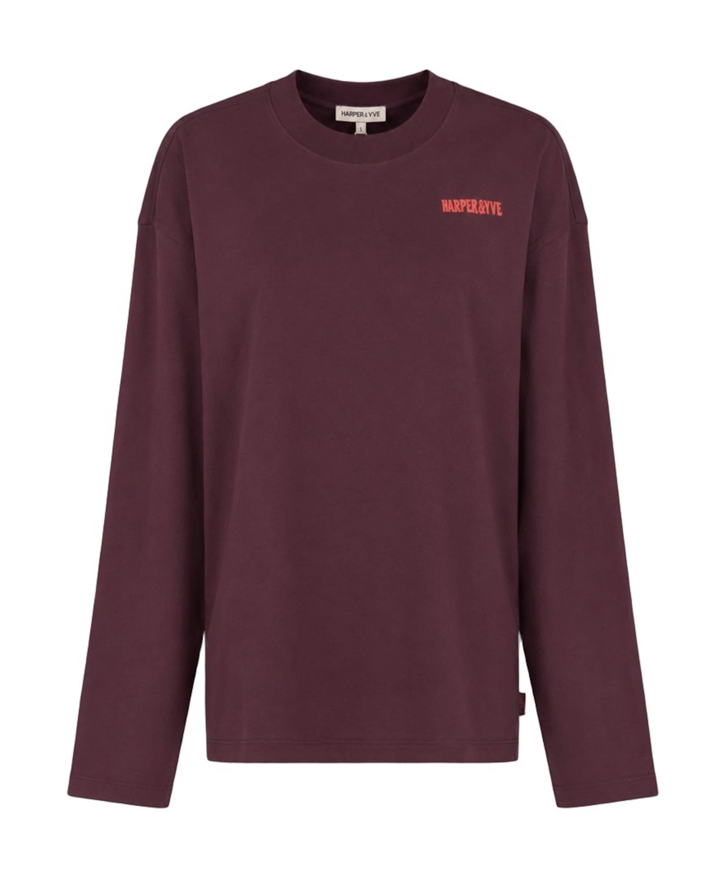 Dames longsleeve bordeaux