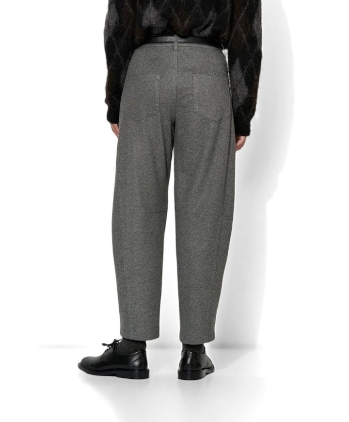 Mara Barrel dames broek grijs