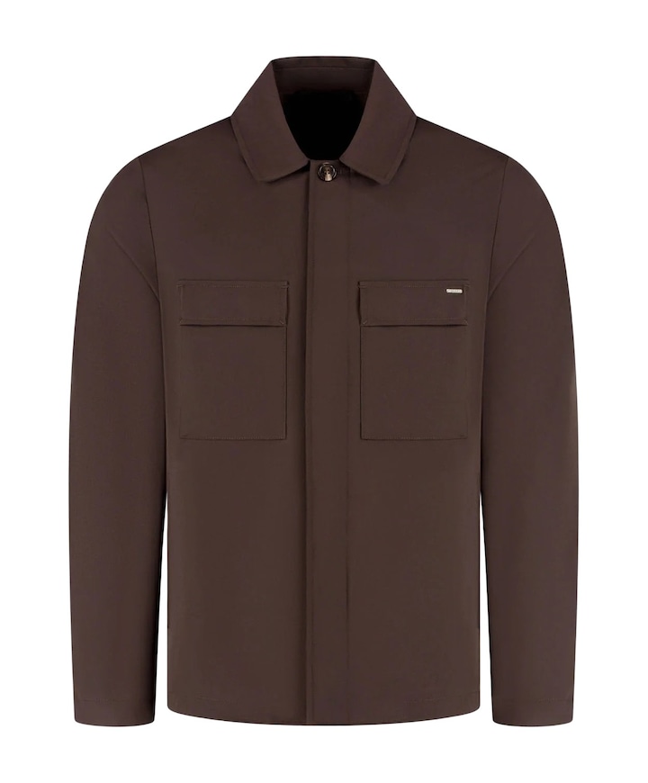Heren overshirt bruin