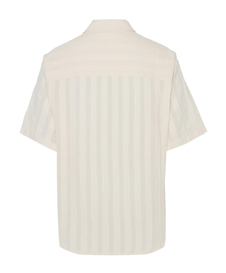 Heren overhemd korte mouw ecru