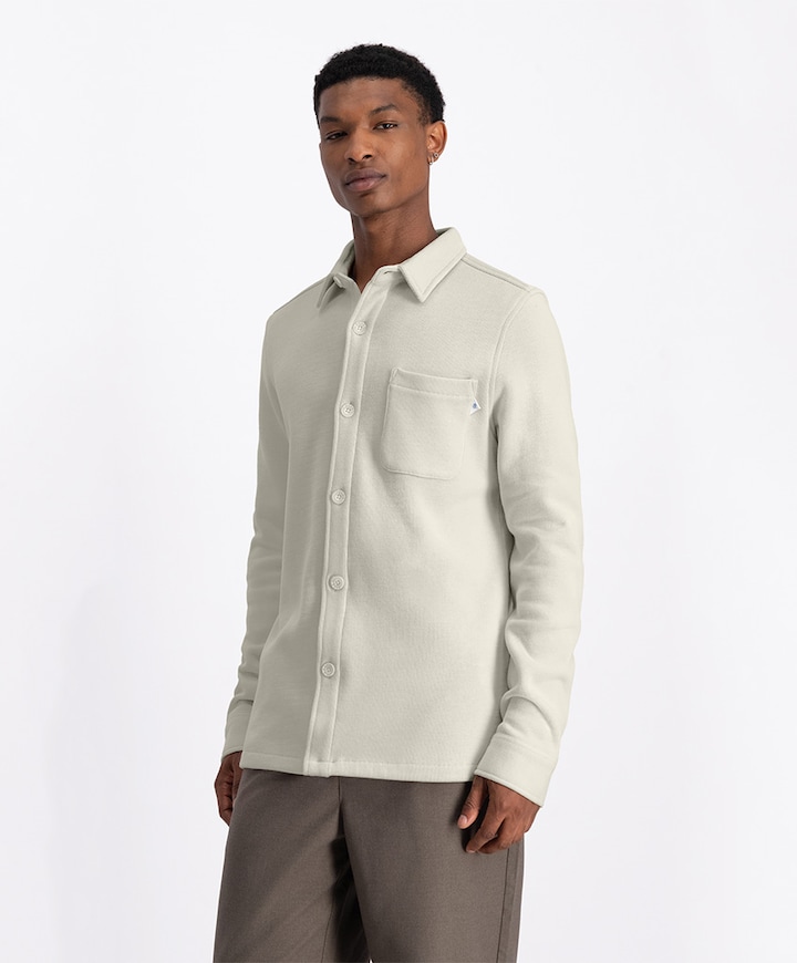 Heren overshirt beige