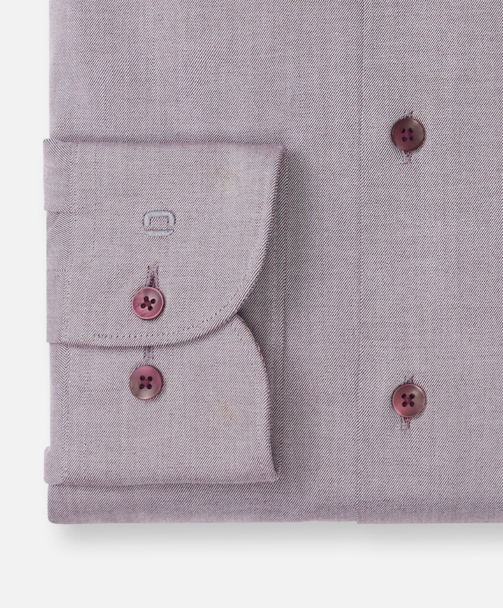 Heren overhemd lange mouw bordeaux