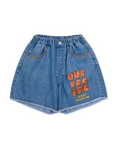 Our recipe denim jongens korte broek blauw