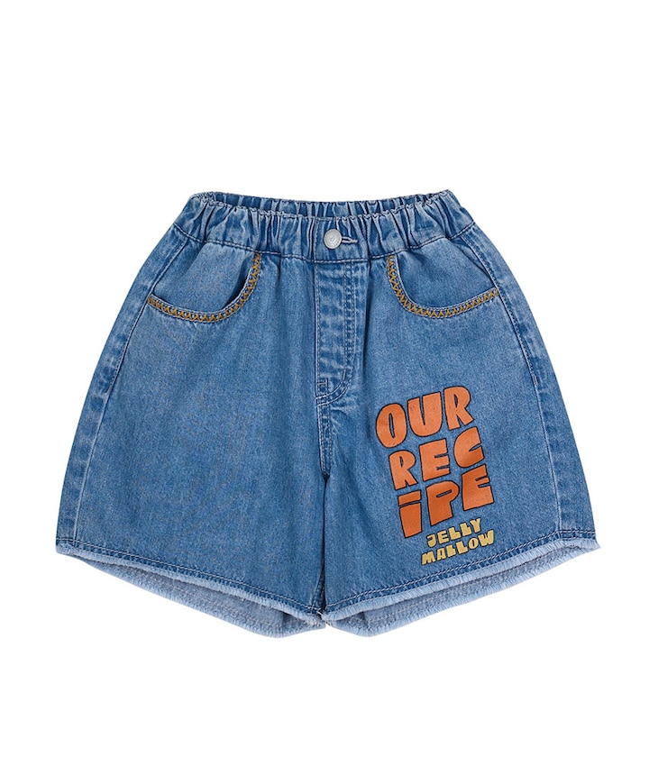 Our recipe denim jongens korte broek blauw