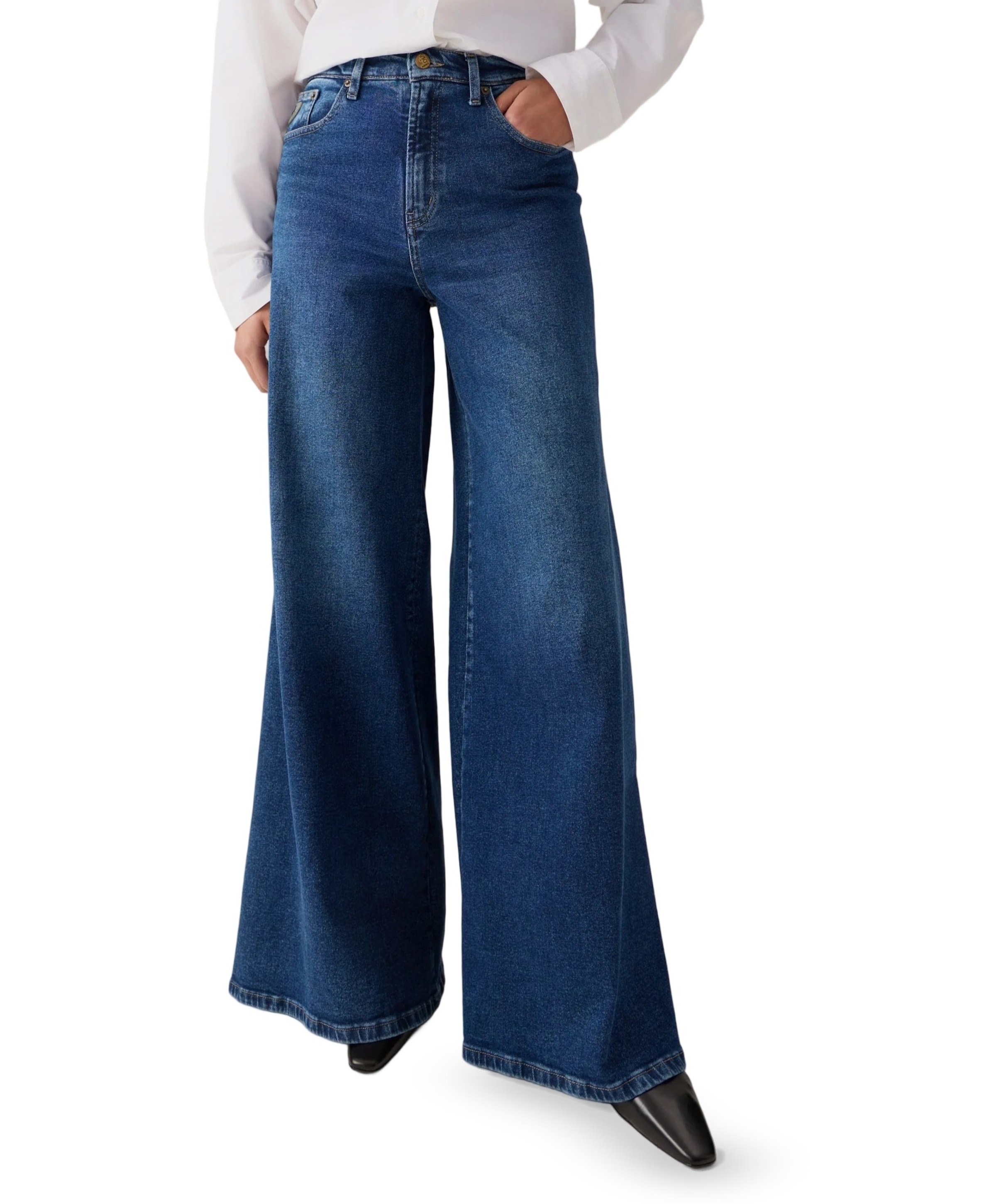 Marlene 8060 Mars Darkstone dames jeans blauw
