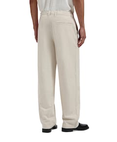 Linen Barrel Leg Pants heren pantalon beige