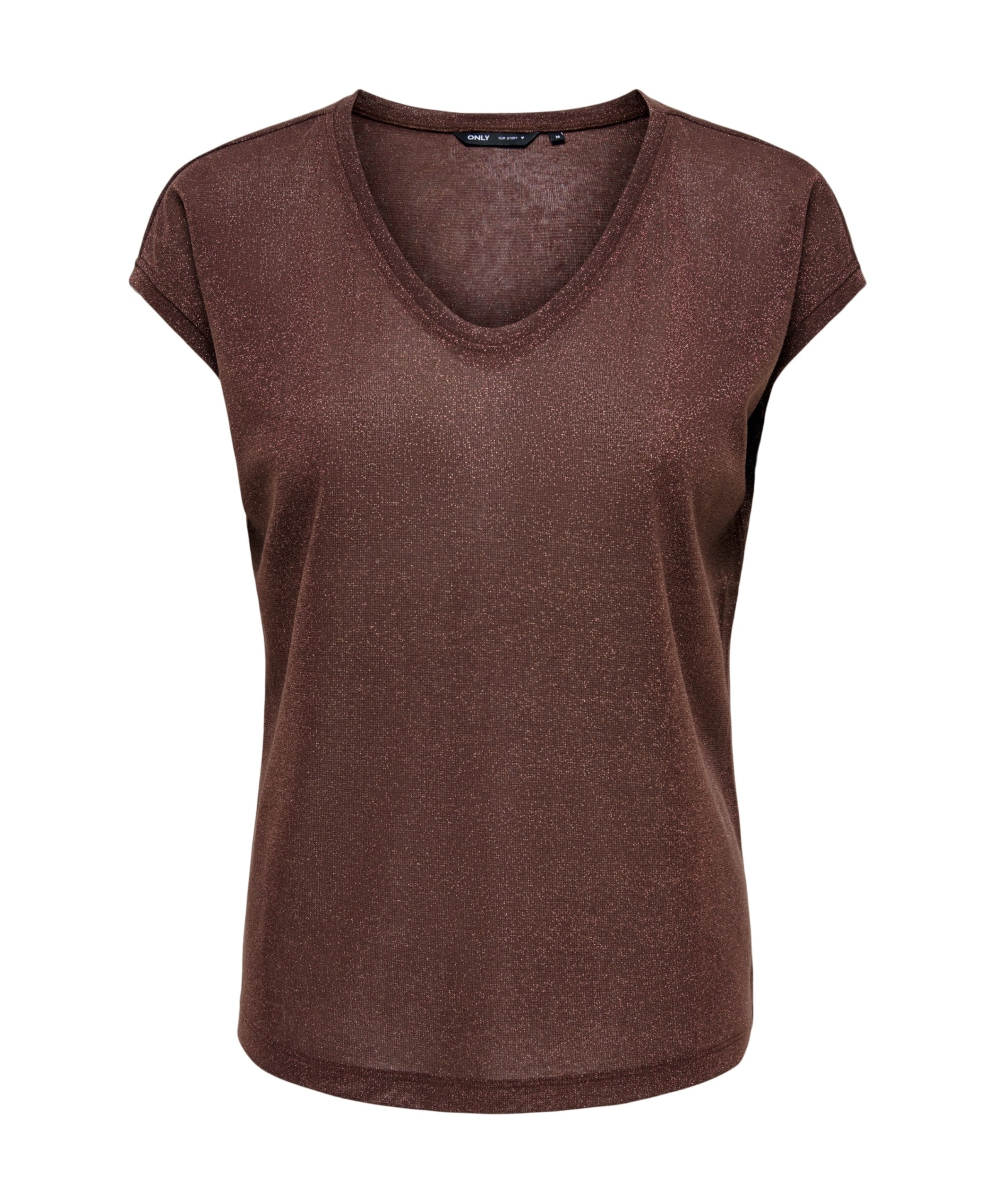Dames top bruin