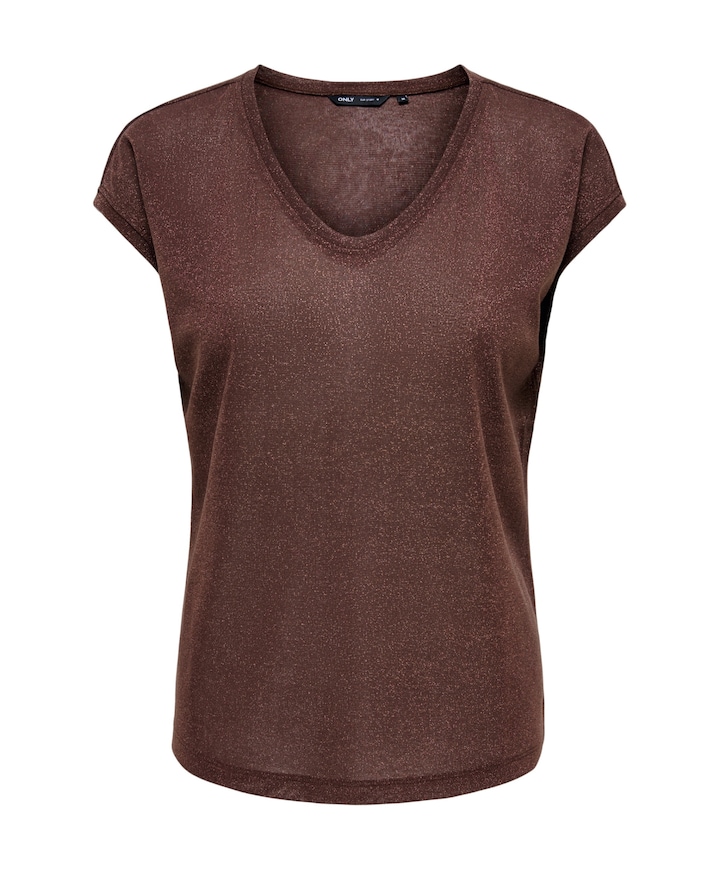 Dames top bruin
