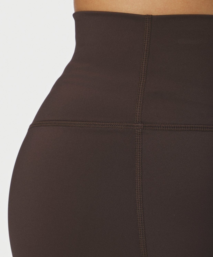 Lauri Wide dames capri broek bruin