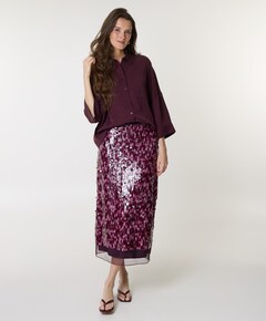 Dames rok bordeaux