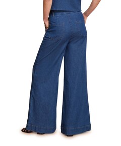 Peppa Chambray dames broek blauw
