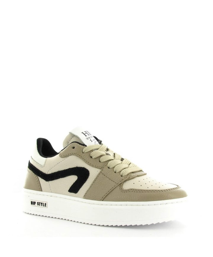 jongens veterschoenen beige