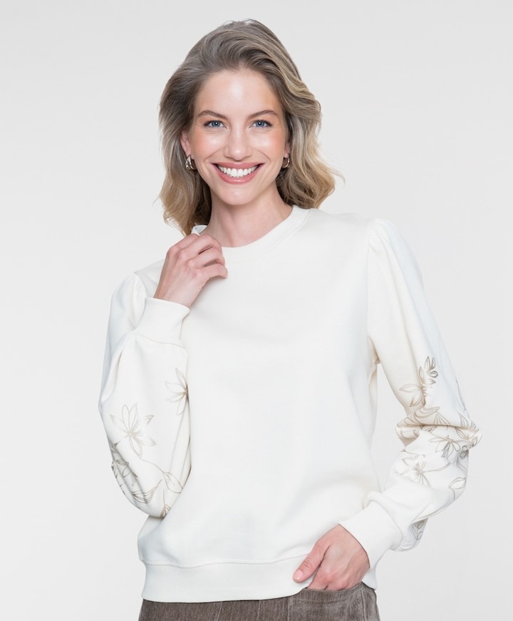 Dames sweater beige