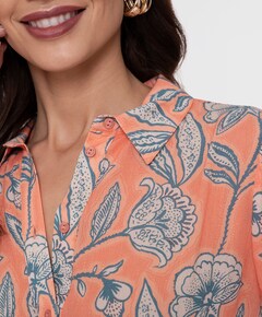 Dames blouse oranje