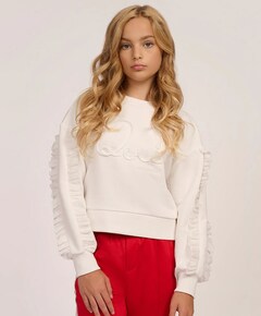 Meisjes sweater ecru