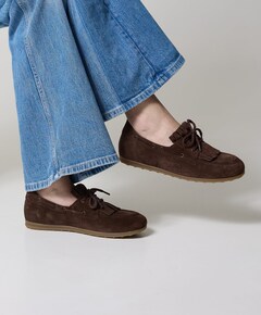 dames mocassins bruin
