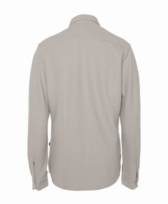 Heren overhemd lange mouw grijs