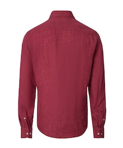 Heren overhemd lange mouw rood