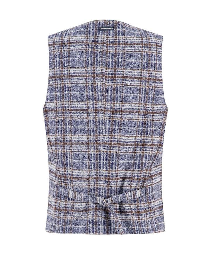 Heren gilet blauw