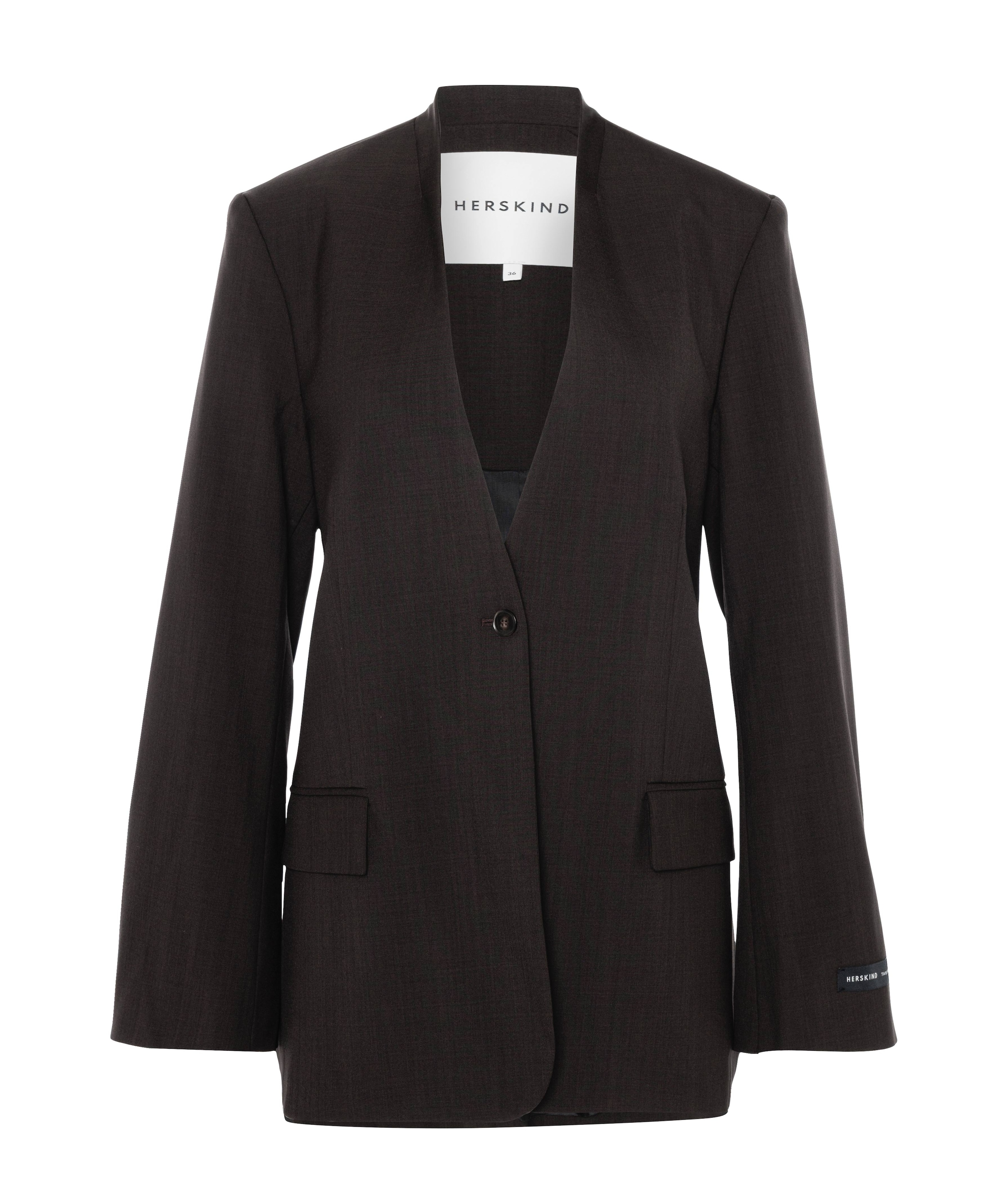 Dames blazer bruin