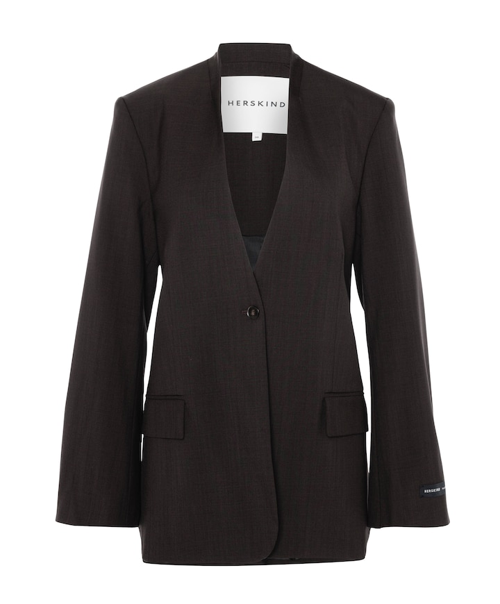 Dames blazer bruin
