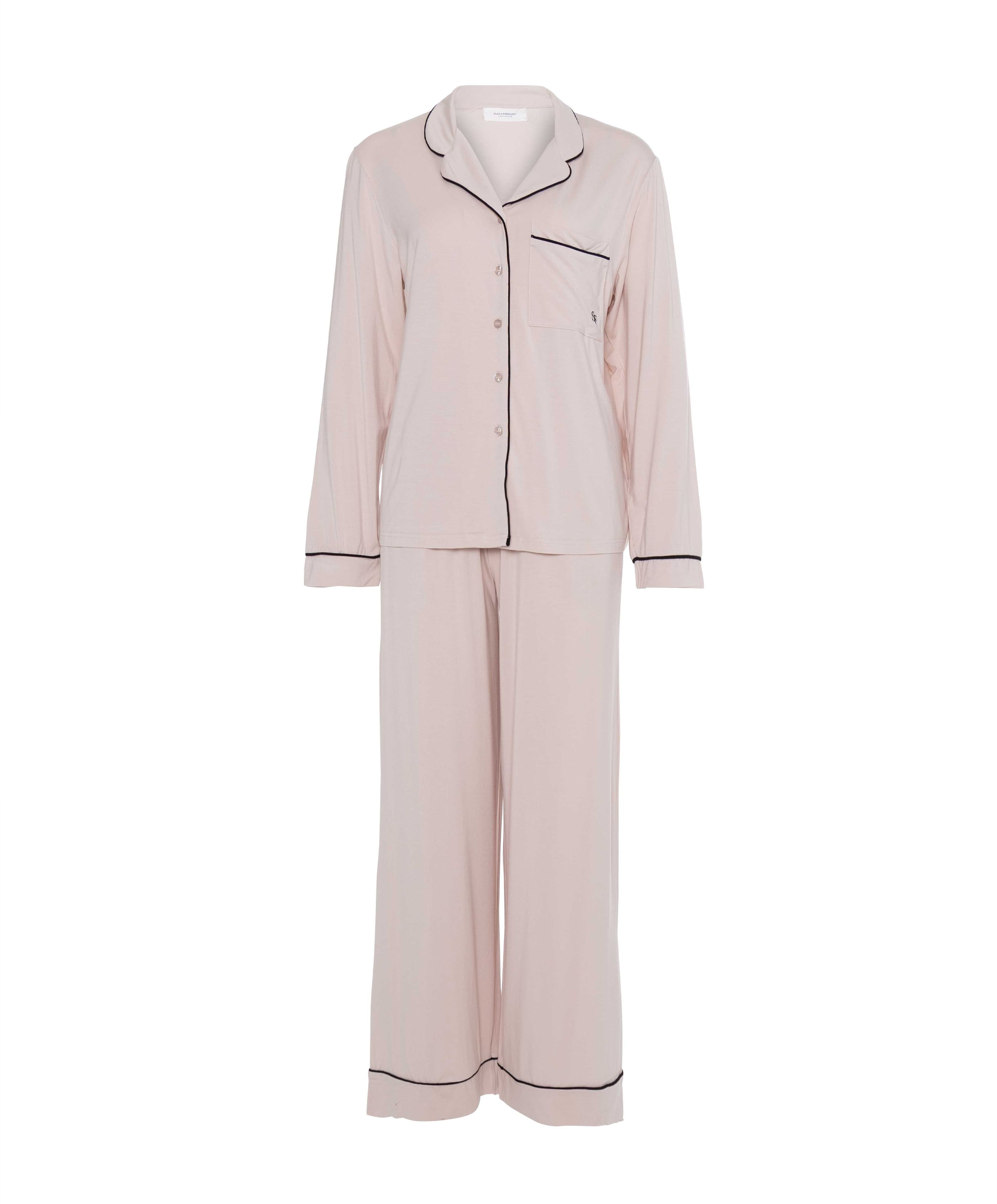 Dames pyjamaset beige