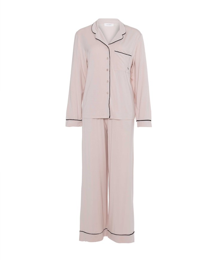 Dames pyjamaset beige