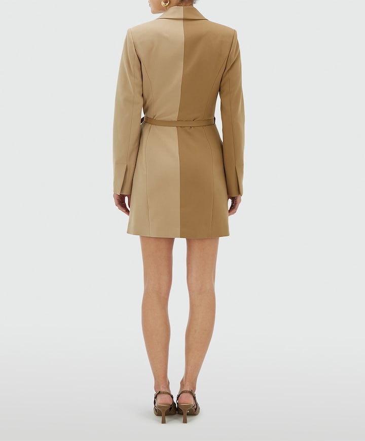 Dames jurk beige