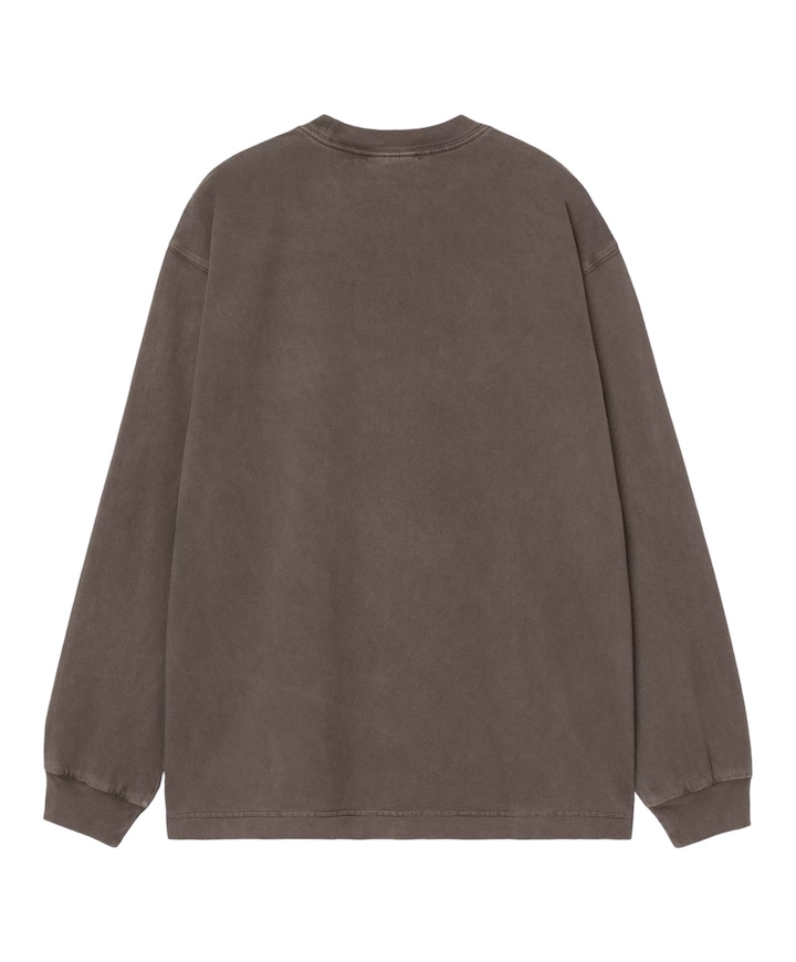 Heren longsleeve bruin