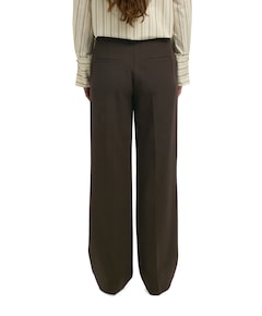 SLFRITA MW WIDE PANT MEL NOOS dames broek bruin