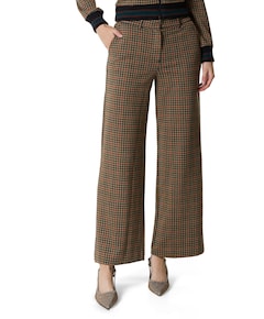 Federica Vine Jacquard dames broek beige