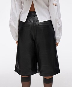 ROUCELIA RW LEATHER COLOTTES bermuda zwart