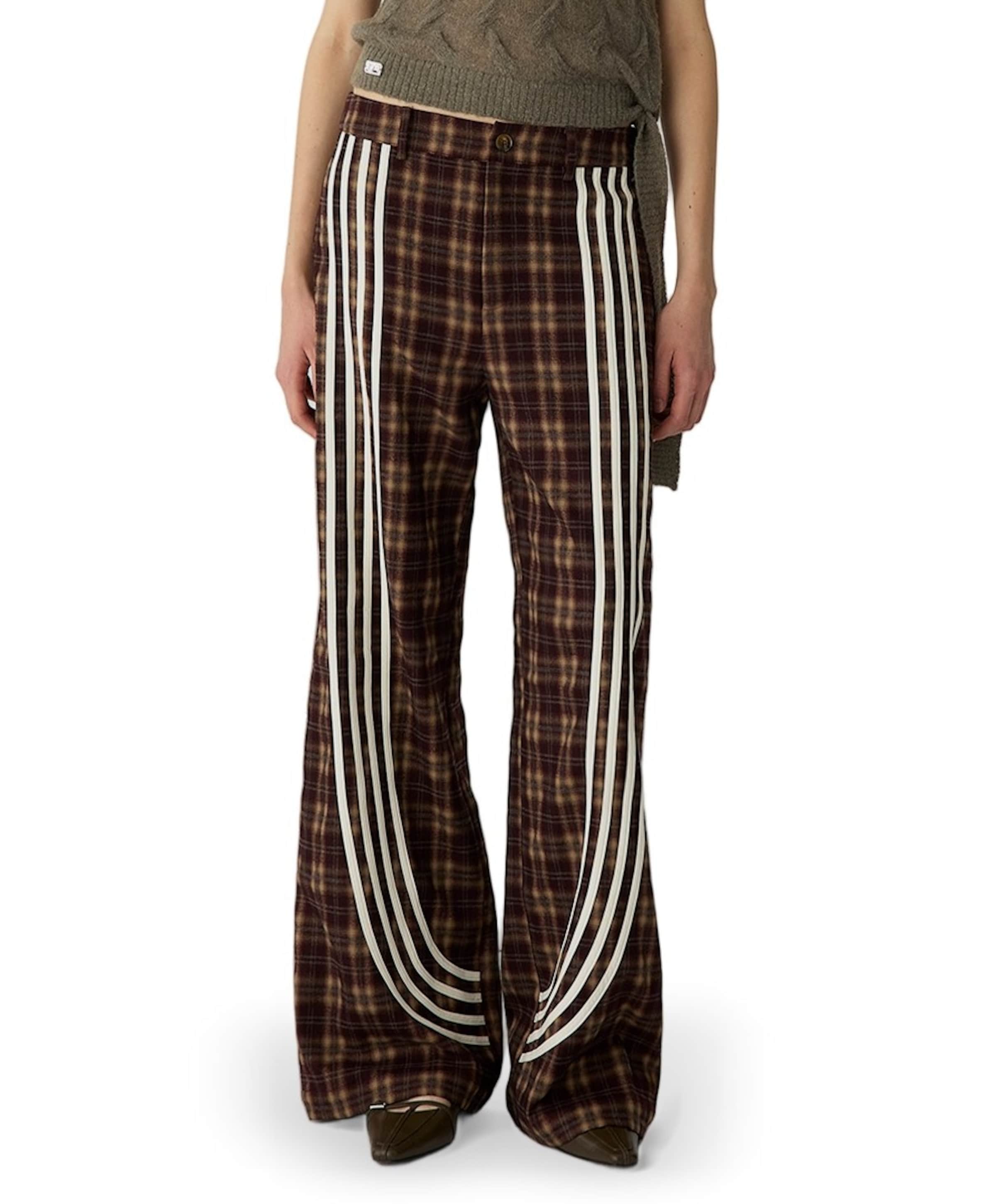 ZION BROWN SQUARED dames broek bruin