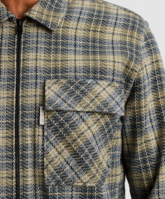 Heren overshirt grijs