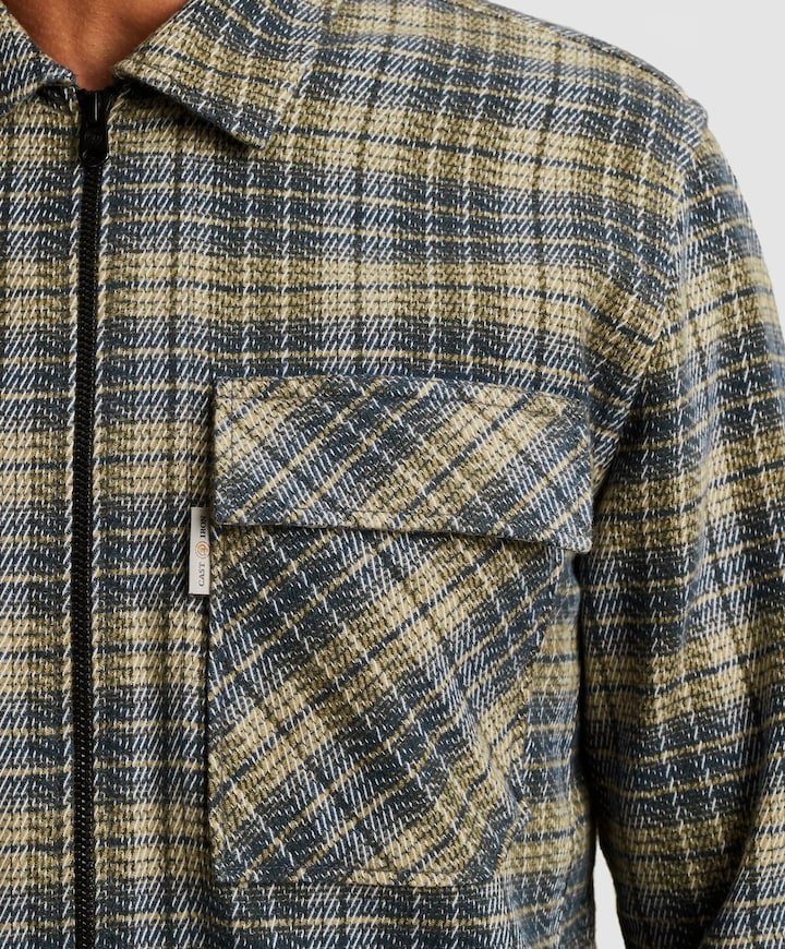 Heren overshirt grijs