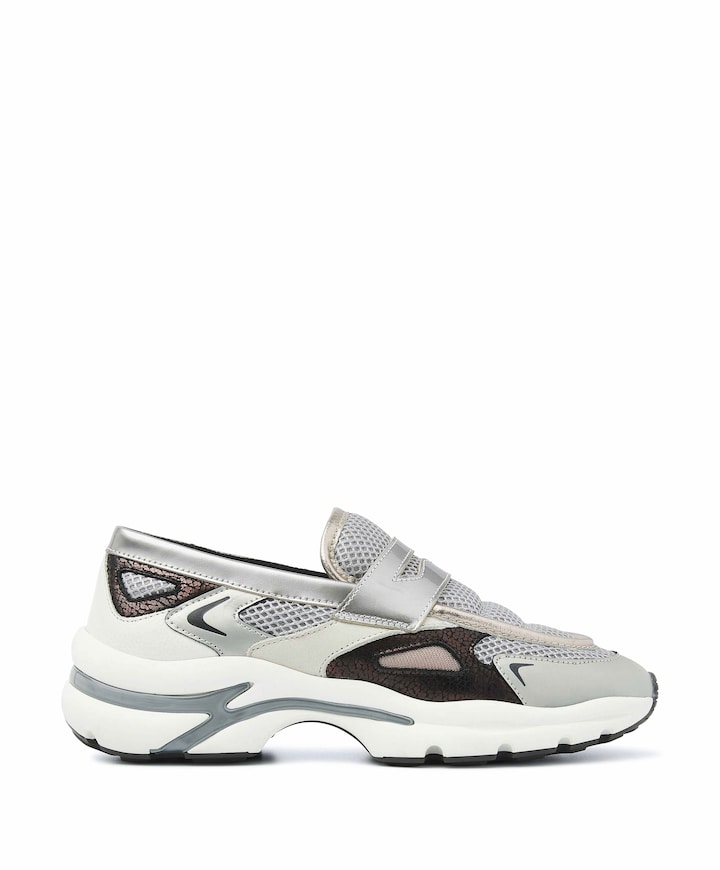 Vesper Lana dames loafers zilver