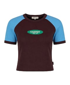 Dames T-shirt bruin
