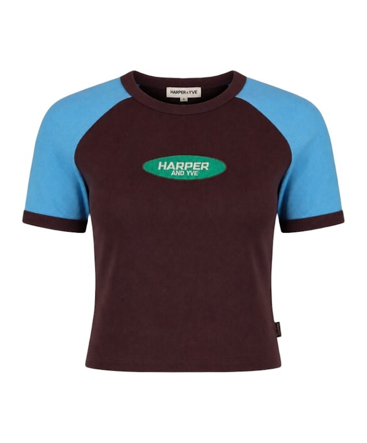 Dames T-shirt bruin