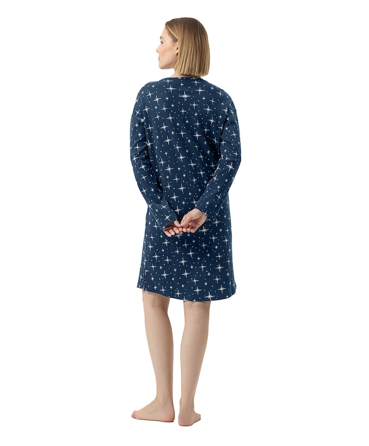 Dames nachthemd blauw